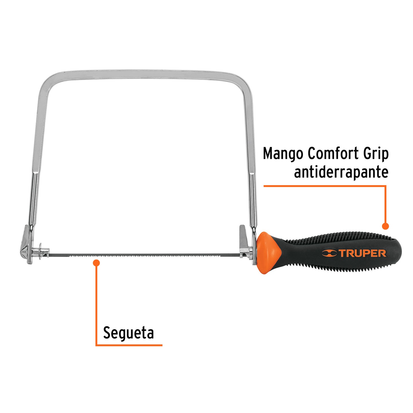 Arco calador con 5 seguetas de 6-1/2', Truper