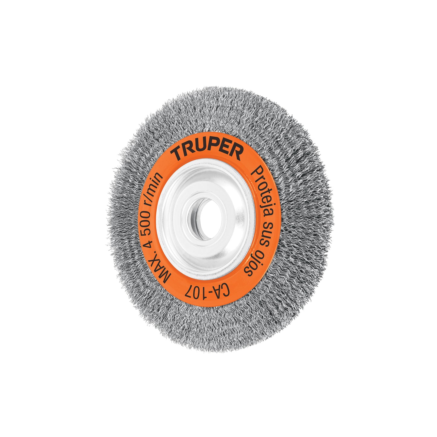 Carda alambre ondulado 8' x 3/4' para esmeril, Truper