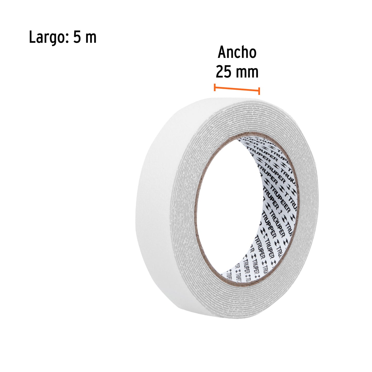 Rollo 5 m cinta antiderrapante transp. 25mm p/áreas húmedas