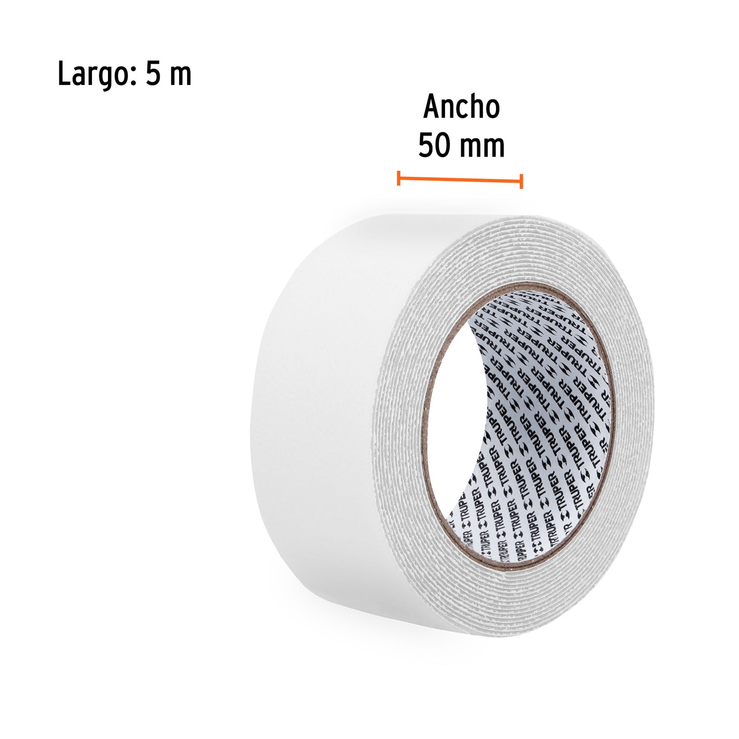 Rollo 5 m cinta antiderrapante transp. 50mm p/áreas húmedas